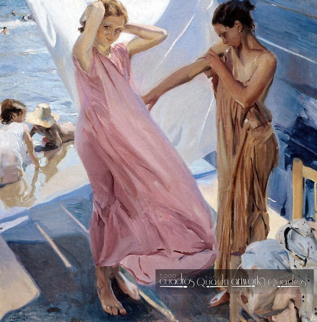 Après le bain, Sorolla
