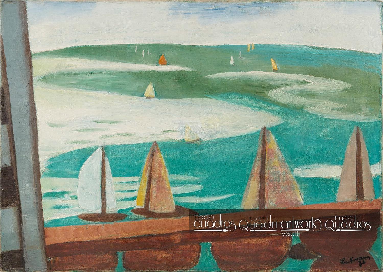 Spotorno, vue depuis la fenêtre, Max Beckmann