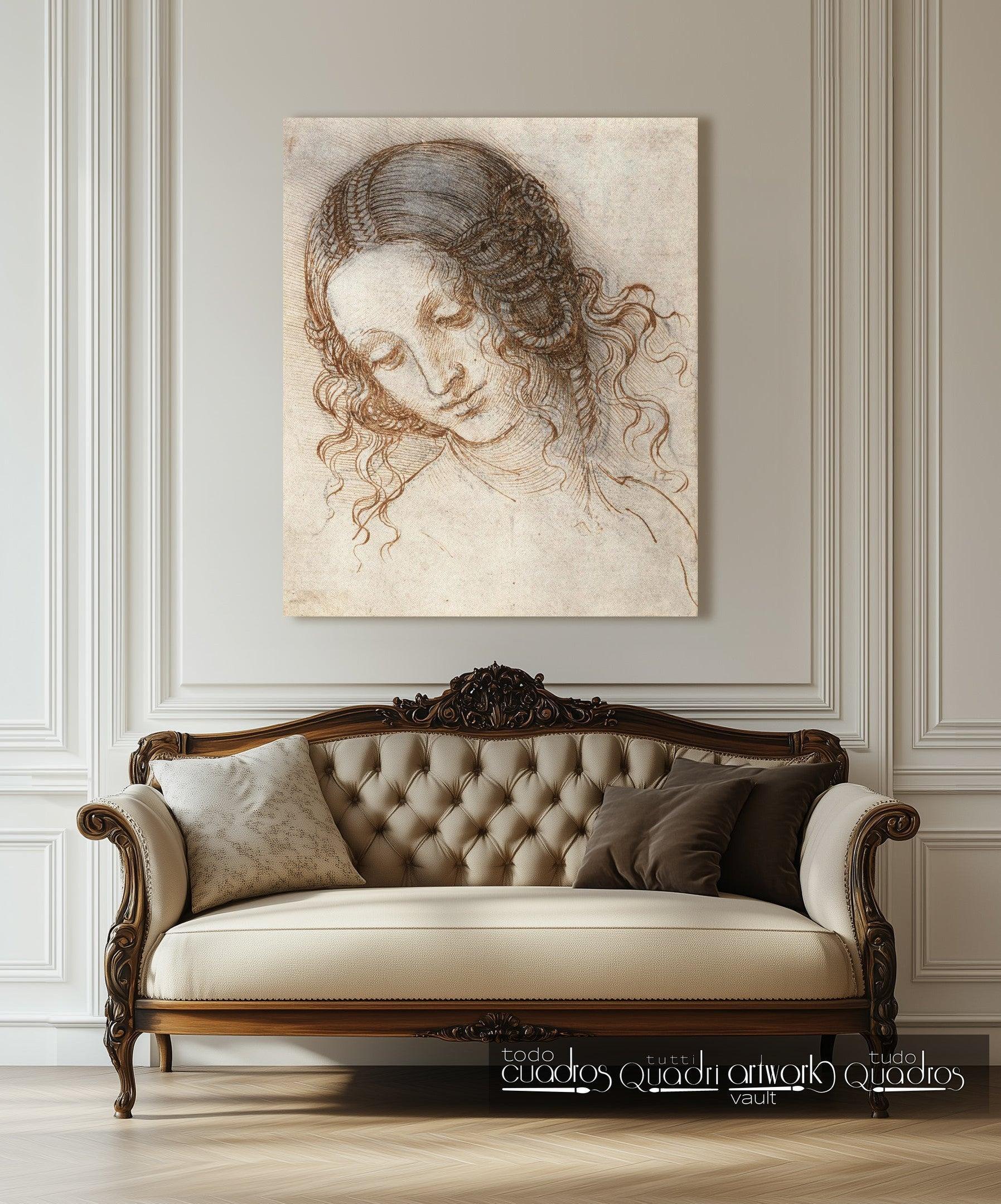 Tête de Léda, Léonard de Vinci