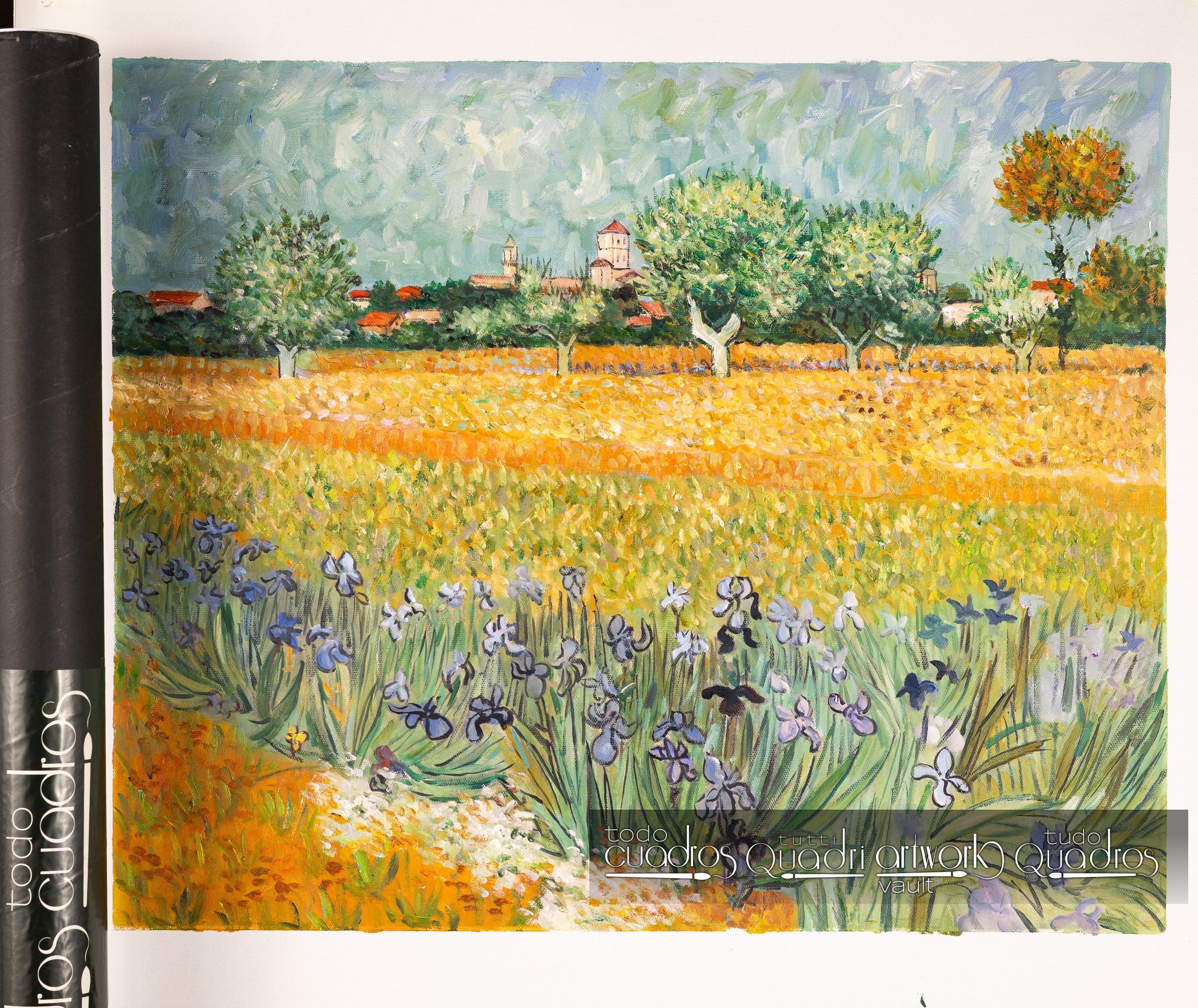 Champ de fleurs près d’Arles, Van Gogh