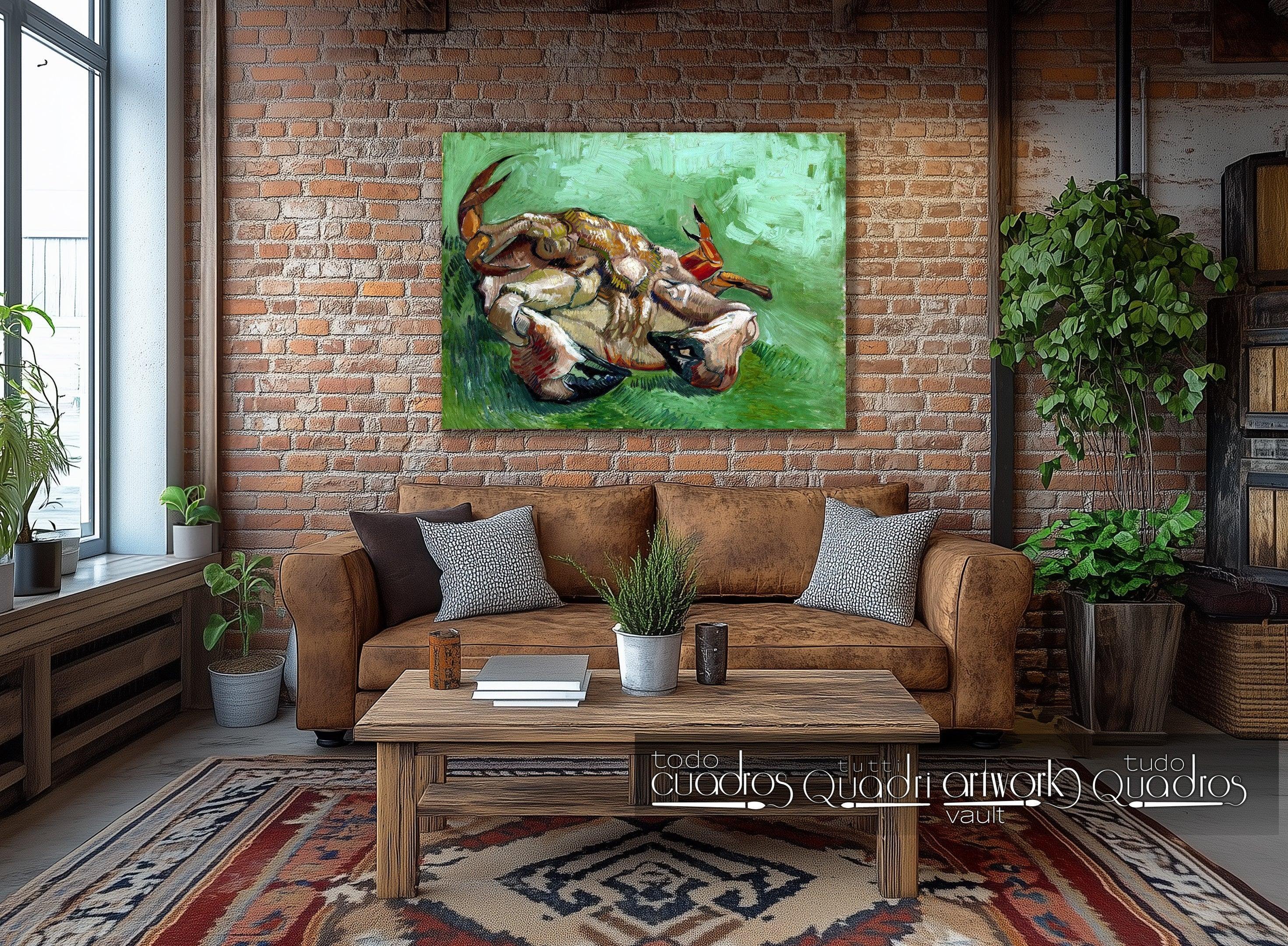 Crabe, couché sur le dos, Van Gogh