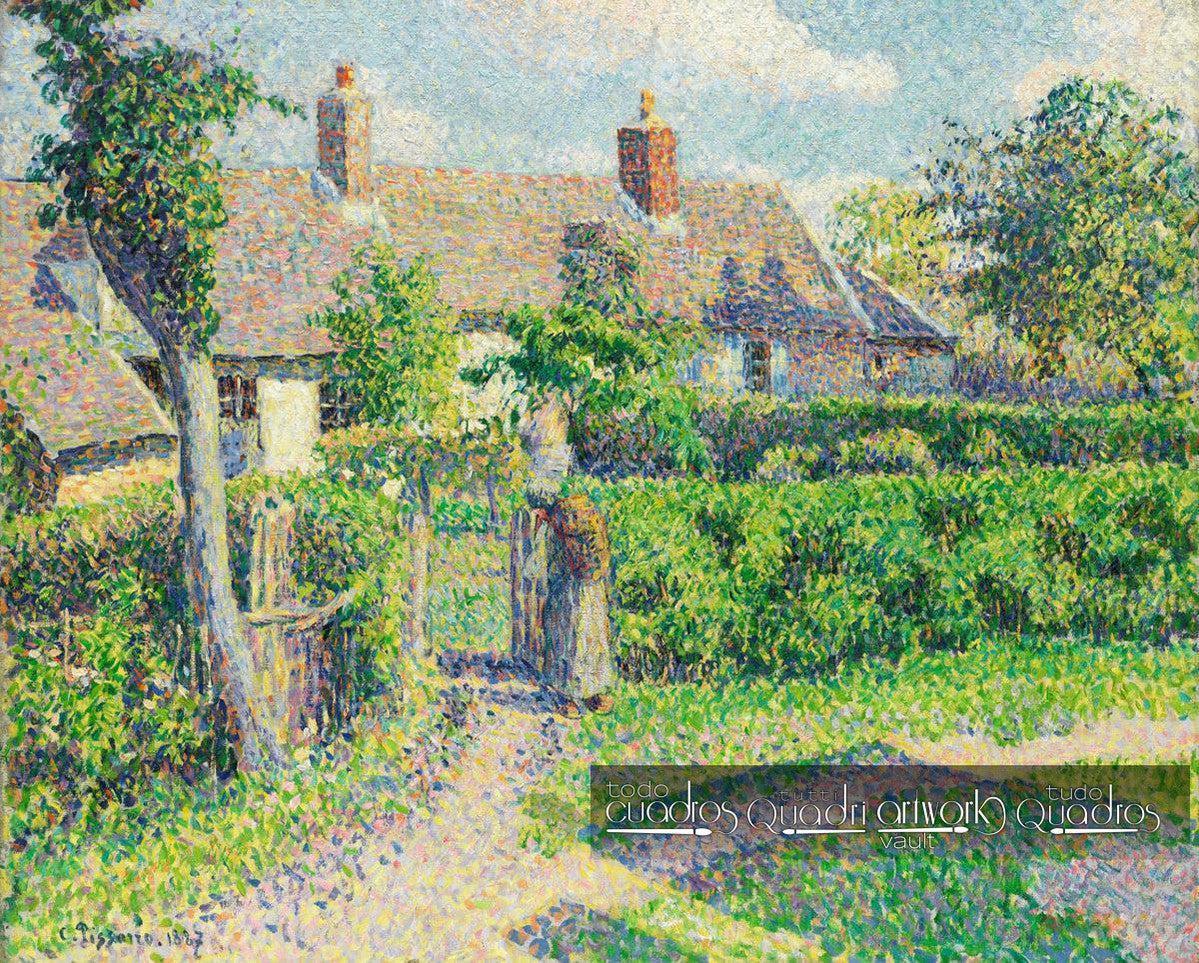 Maisons de paysans, Éragny. Pissarro
