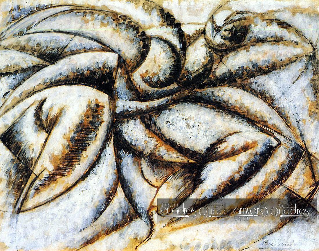 Dynamisme d’un corps humain, Boccioni