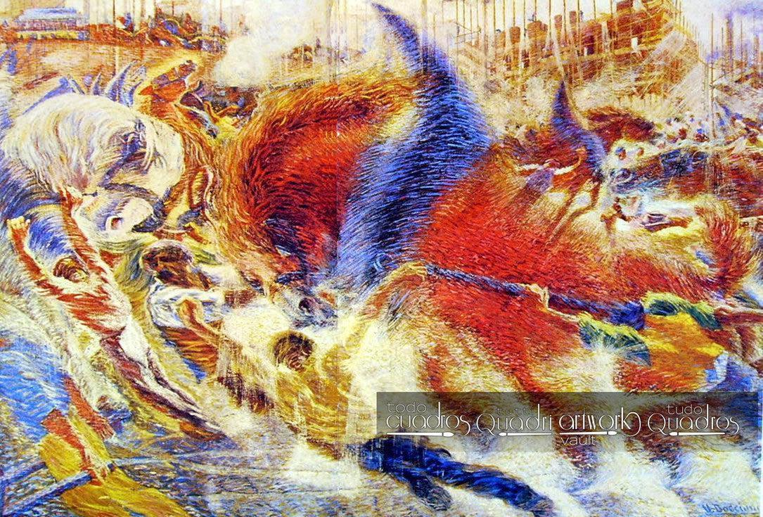 La ville se lève, Boccioni