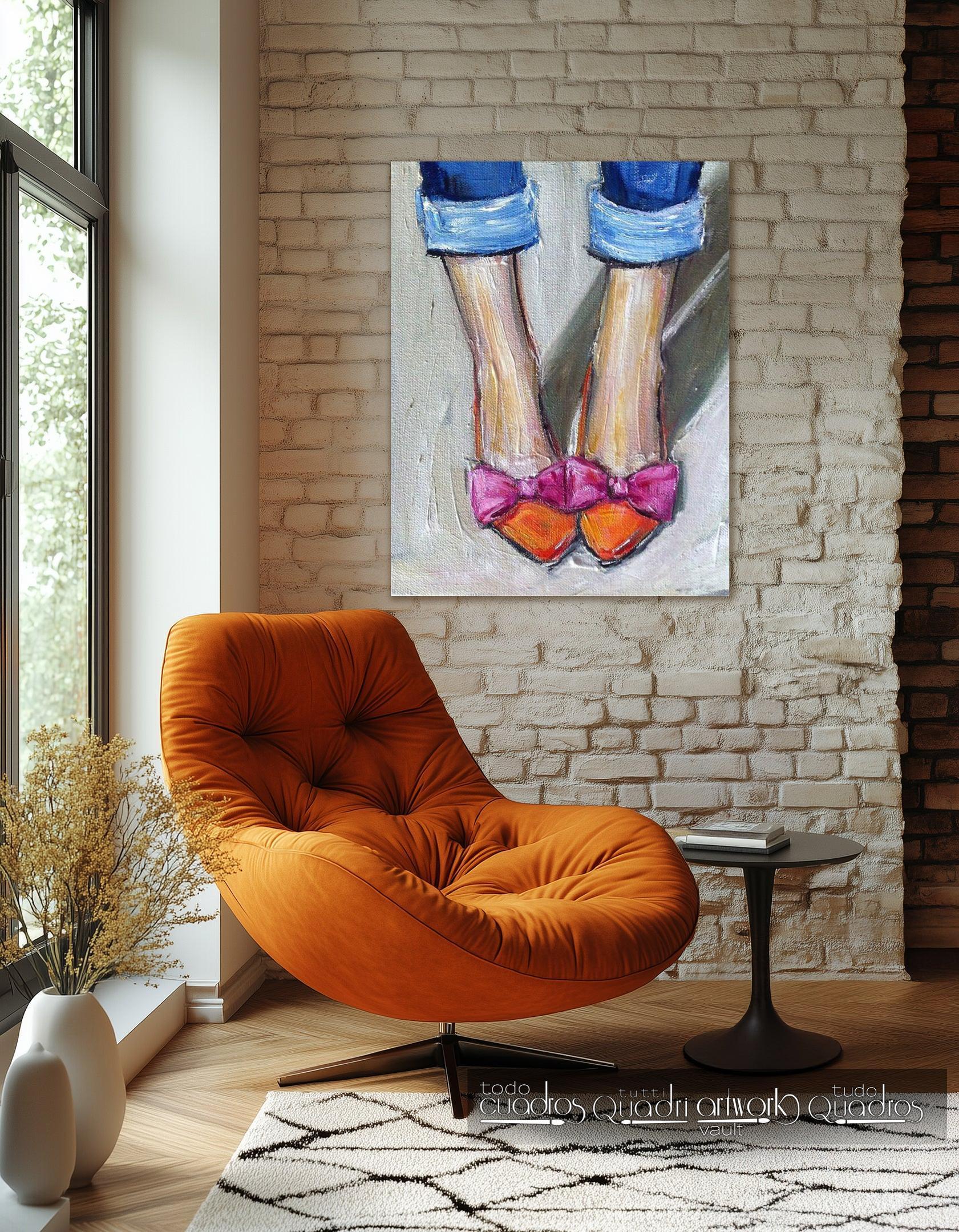 Petits souliers chics, huile