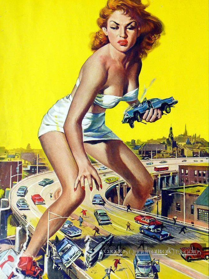 O Ataque da Mulher de 50 Pés, Cinema a Óleo