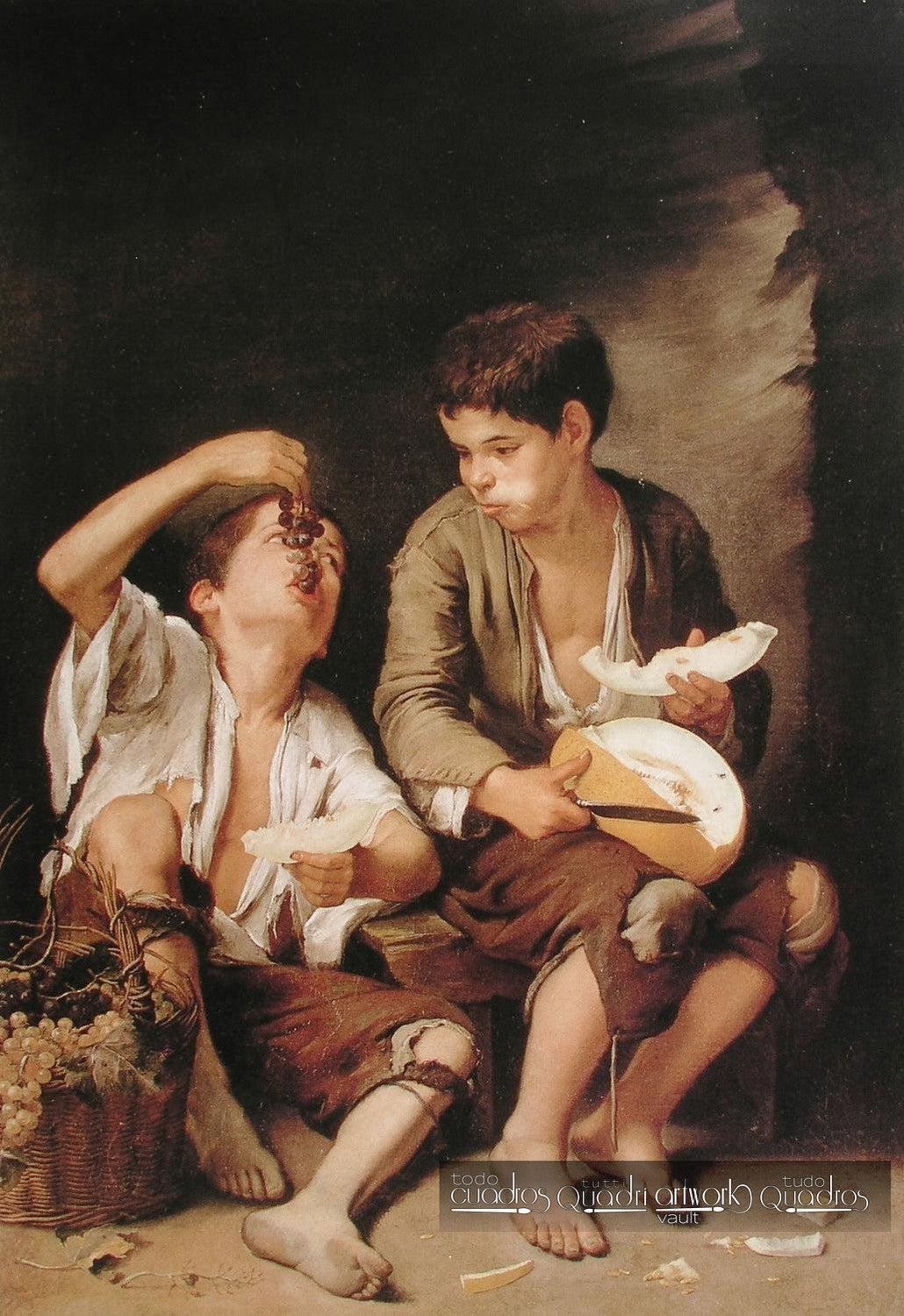 Le Mangeur de melon et de raisin, Murillo