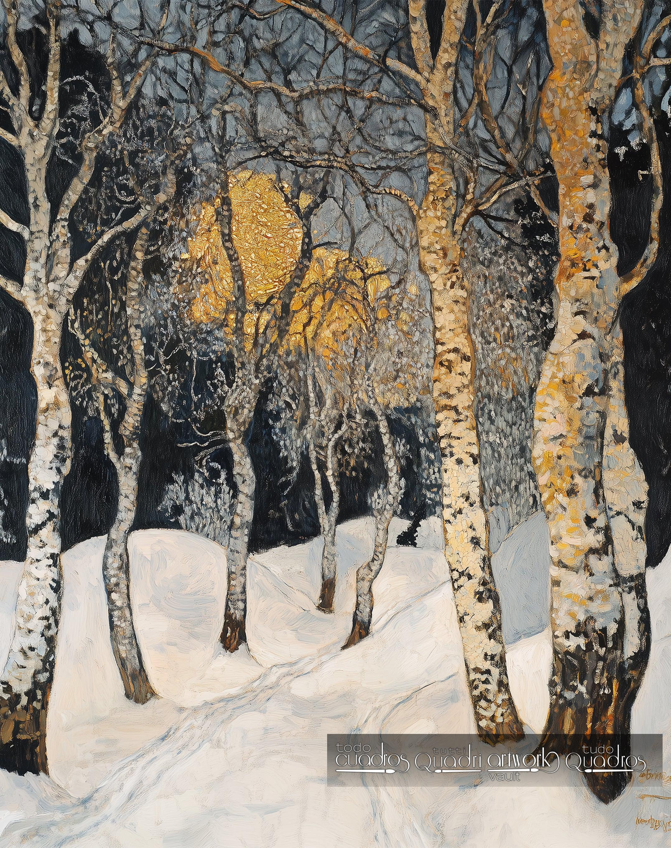 Feitiço de inverno, estilo Klimt