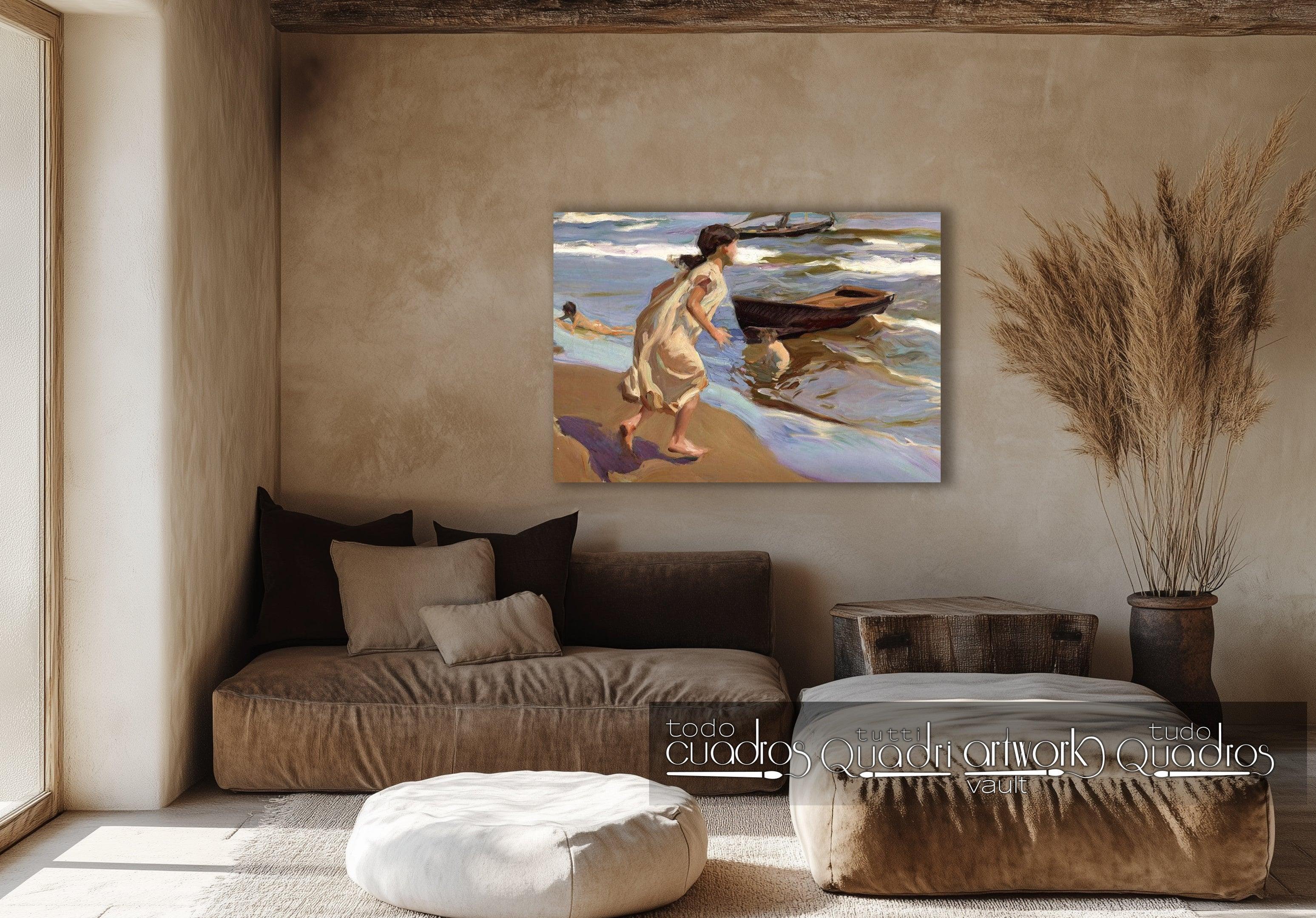 Fillette entrant dans l'eau, Sorolla