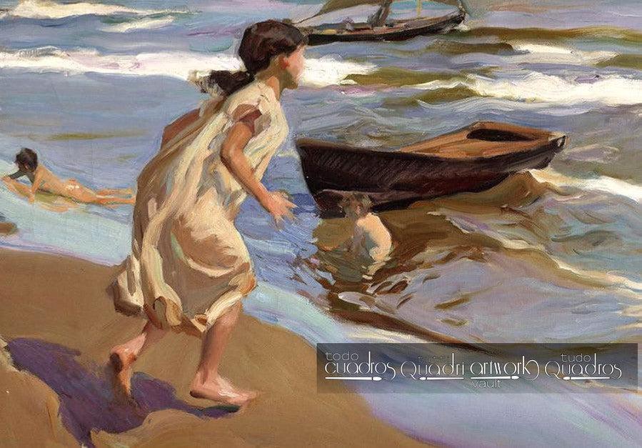 Fillette entrant dans l'eau, Sorolla