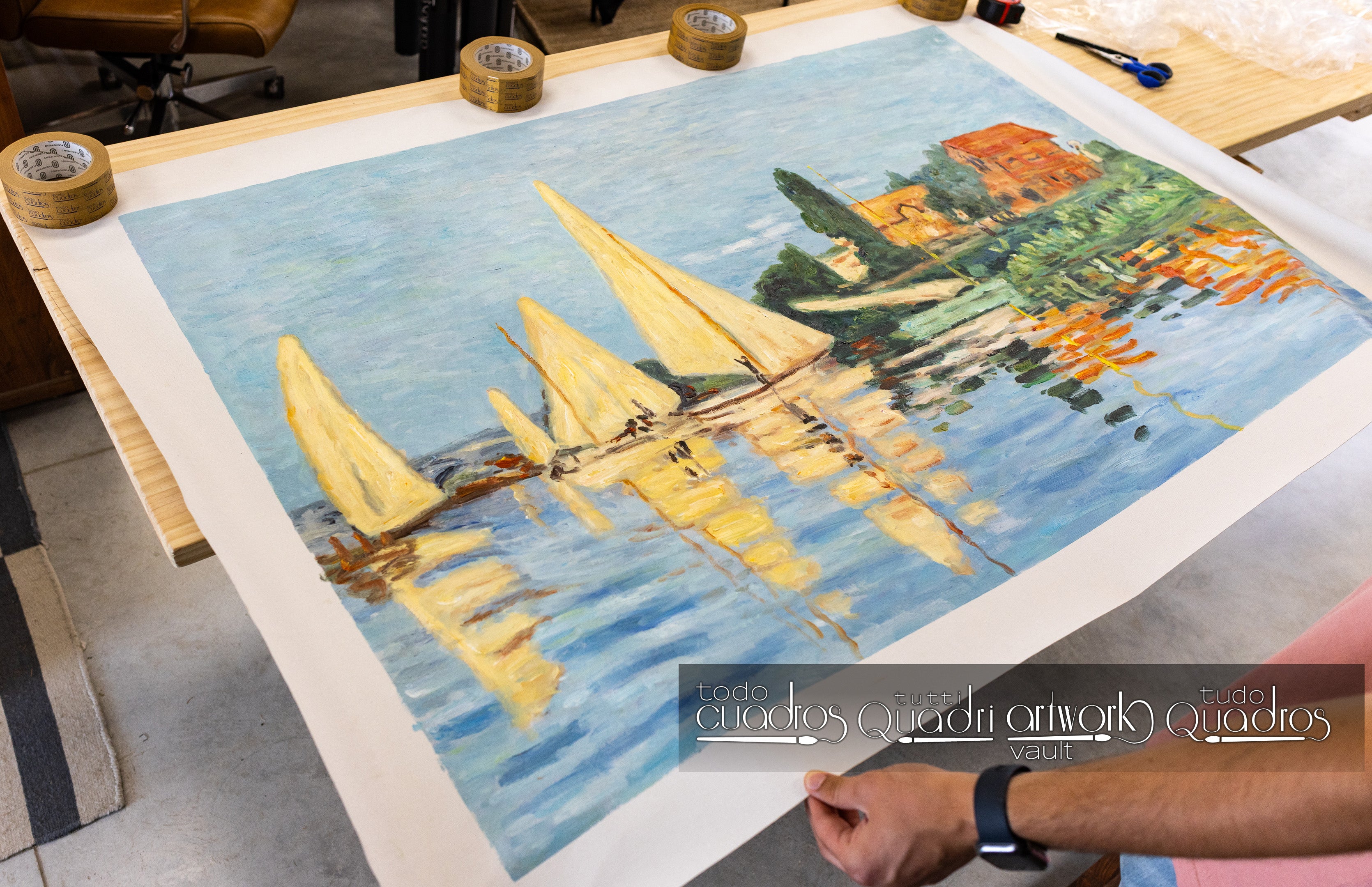 De regata en Argenteuil, Monet