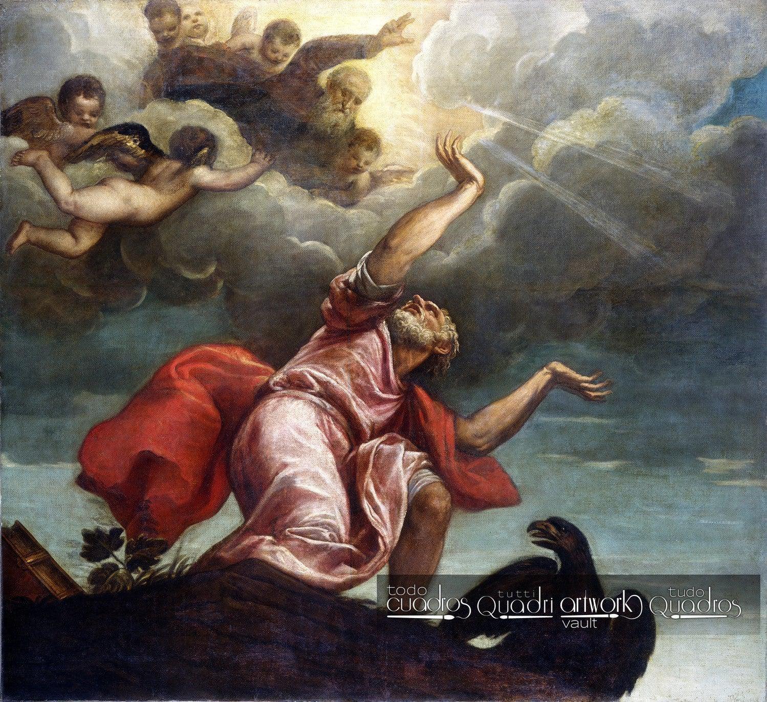 Saint Jean l’Évangéliste à Patmos, Titien