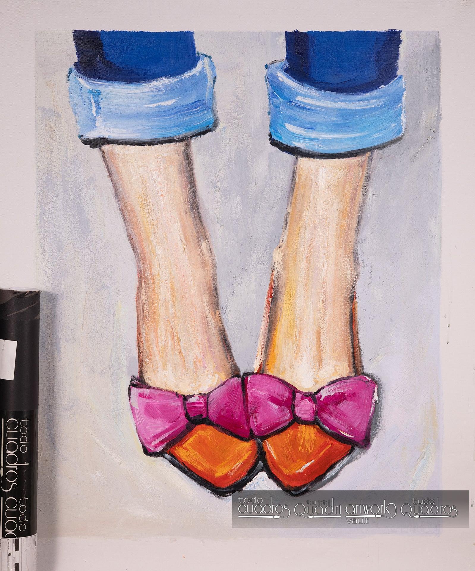 Petits souliers chics, huile