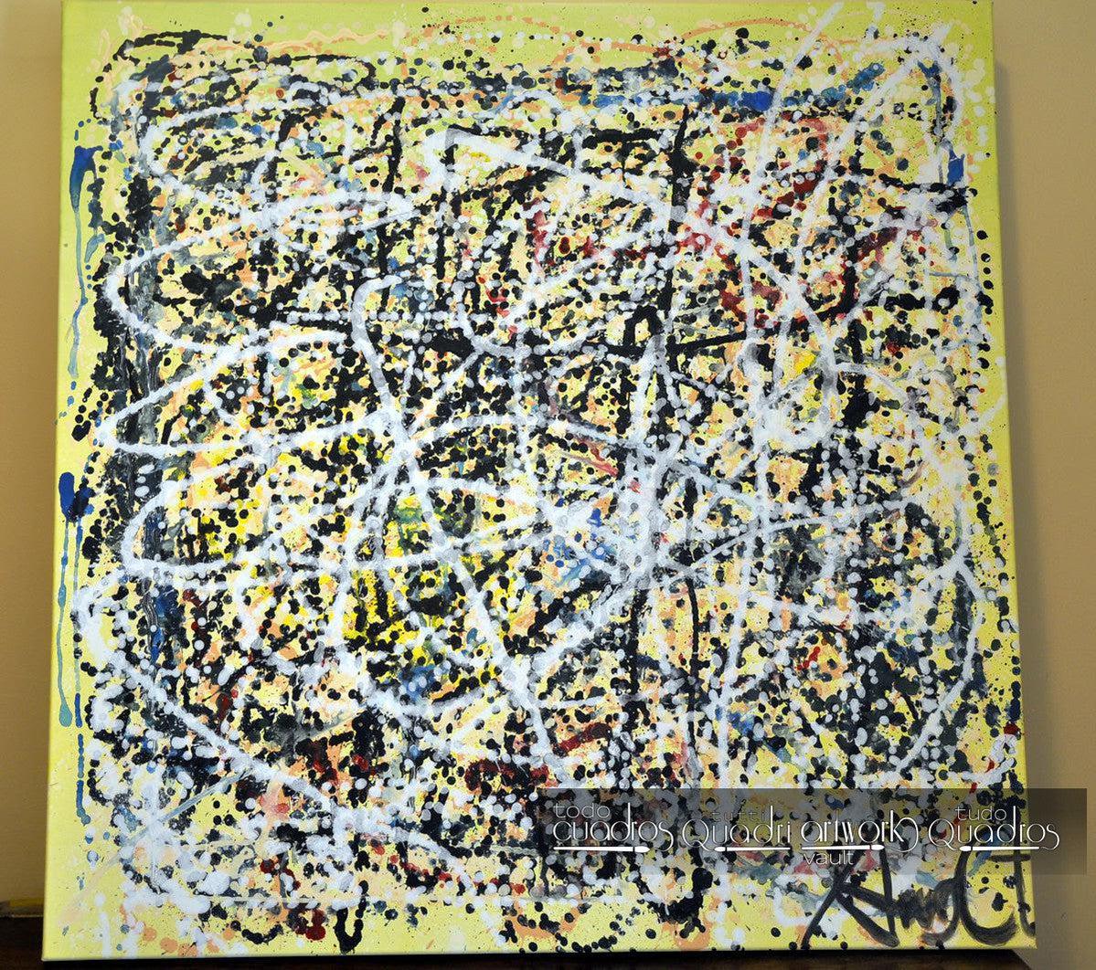 Cuadro "Homenaje a Pollock" <br /> A. Croxatto (2015)