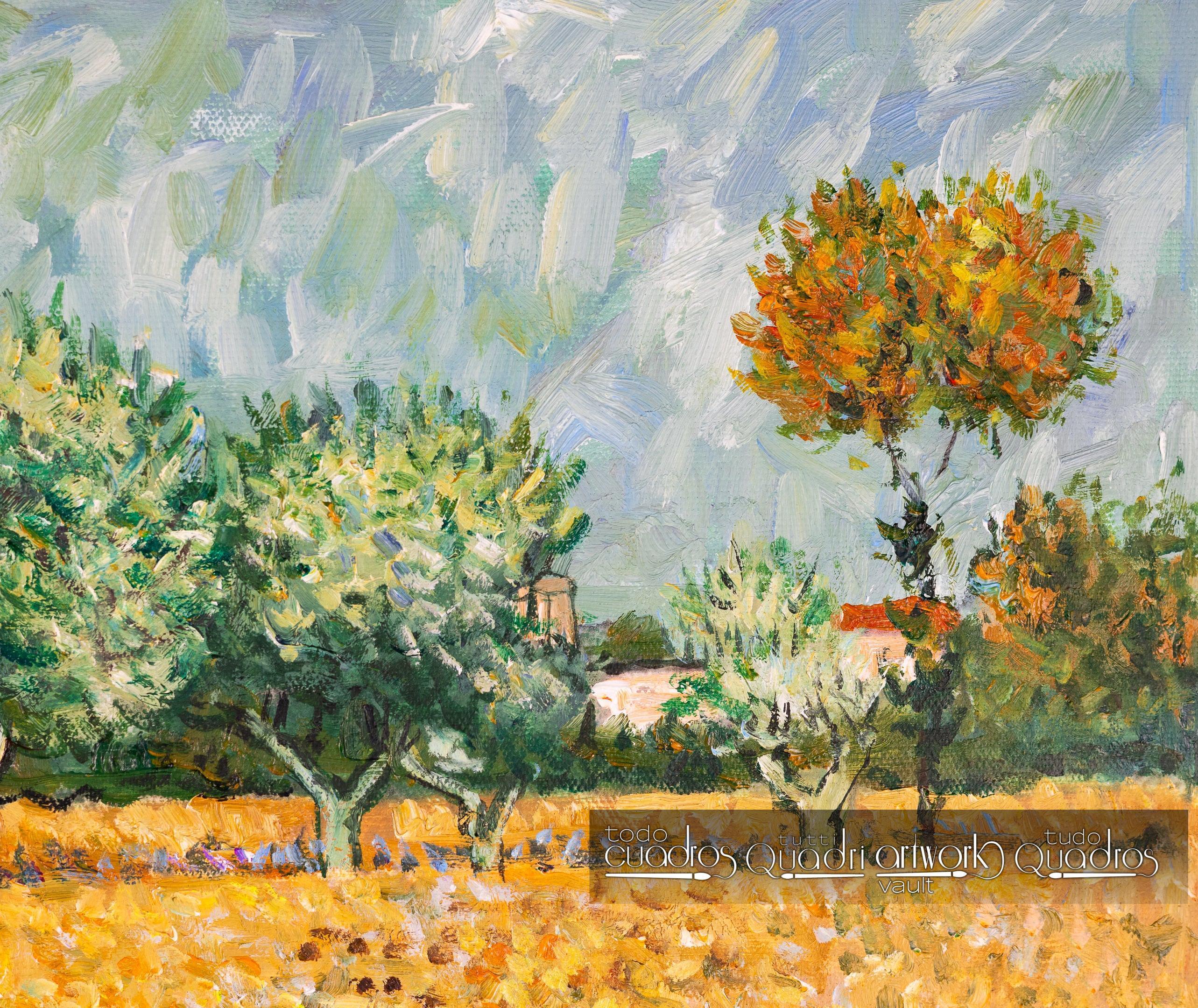 Champ de fleurs près d’Arles, Van Gogh