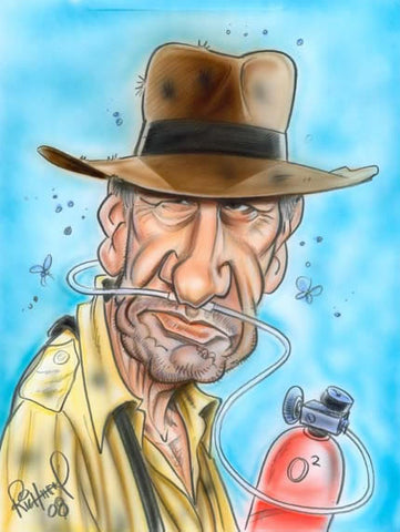 Caricatura do filme protagonizado por Harrison Ford.