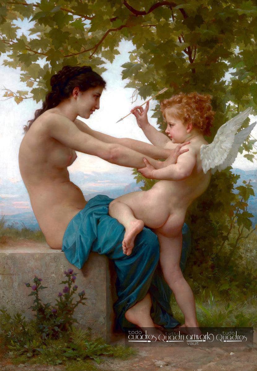Jeune fille se défendant contre Éros, Bouguereau