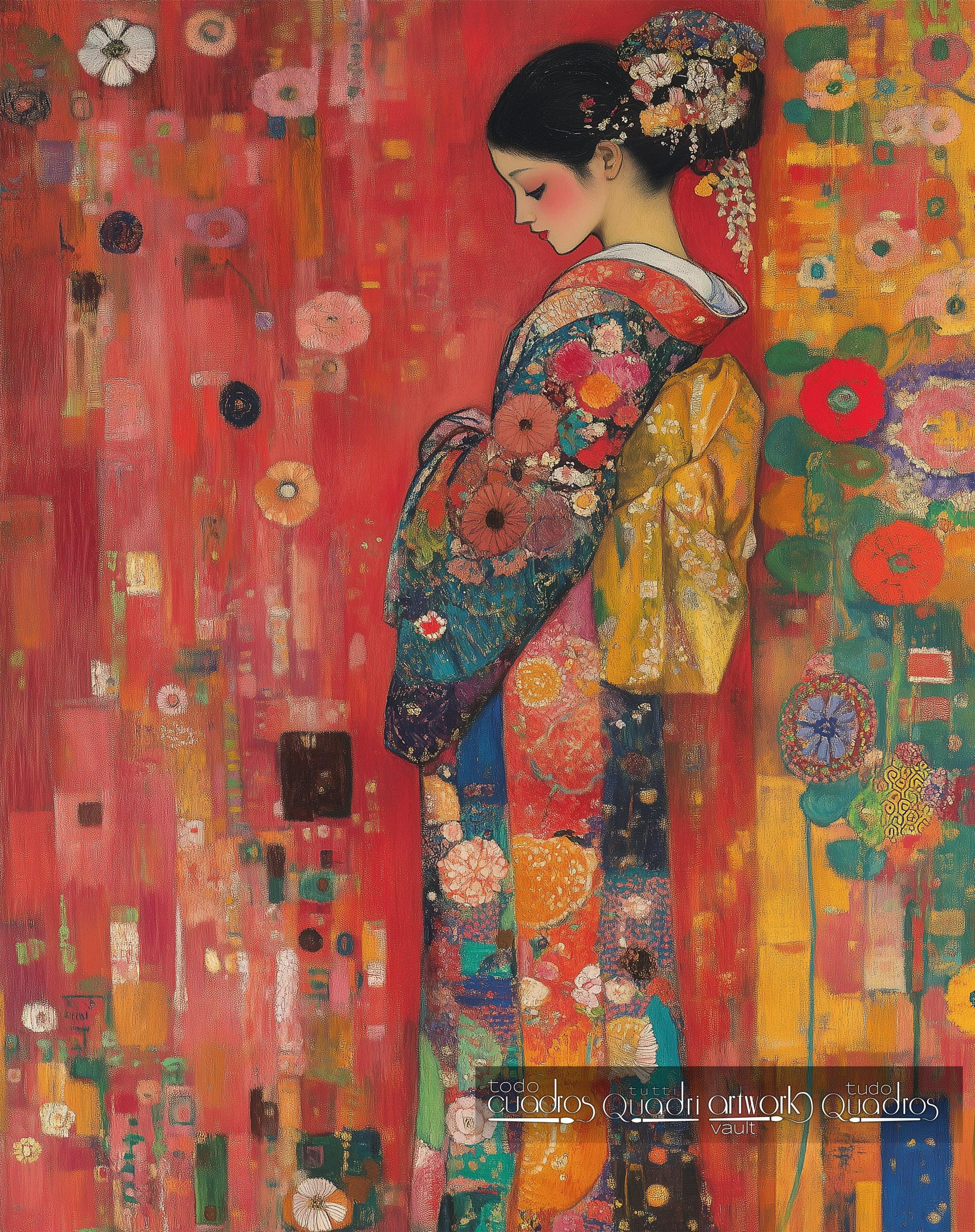 Armonía de Oriente, estilo Klimt