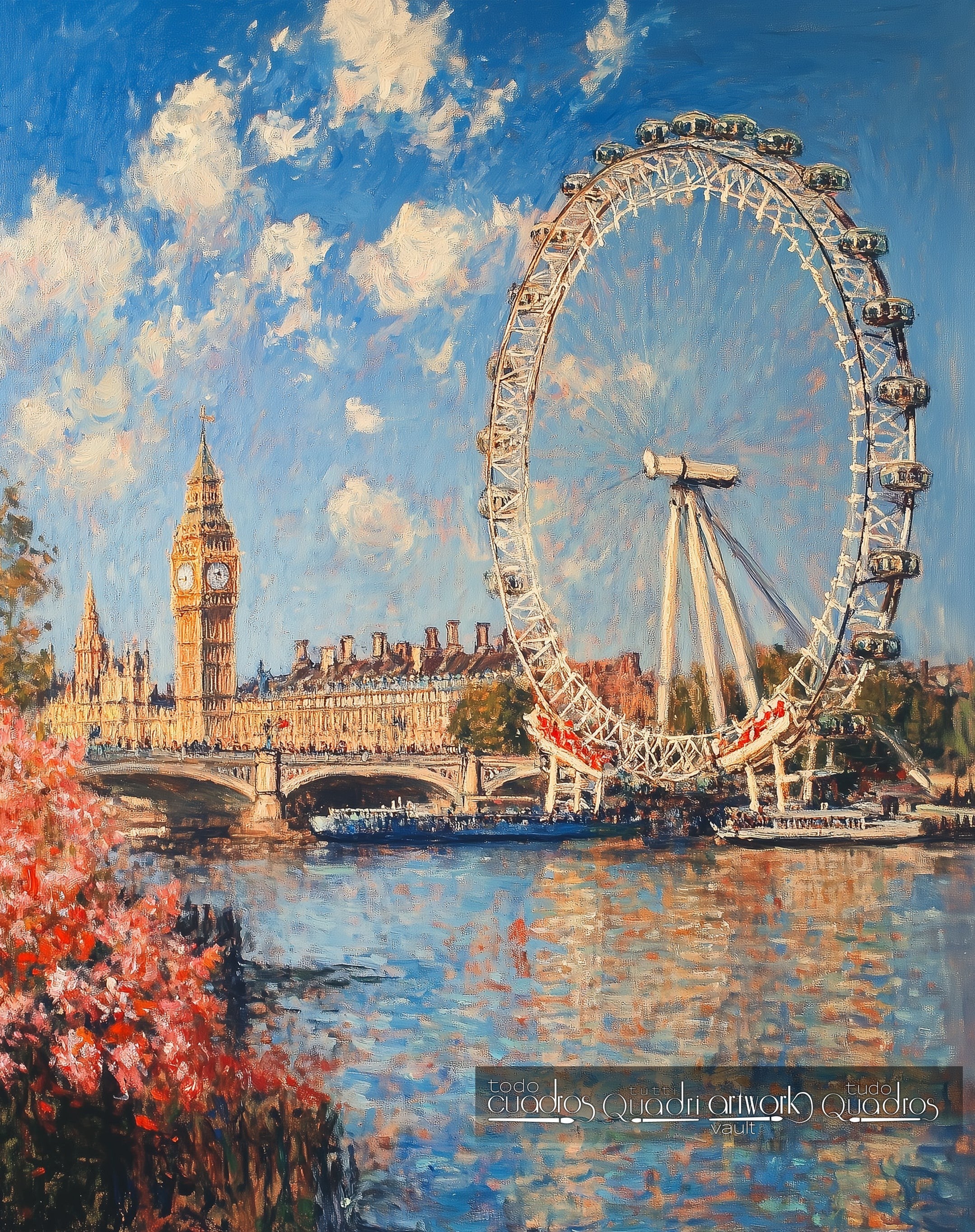 Destellos de londres, estilo Monet