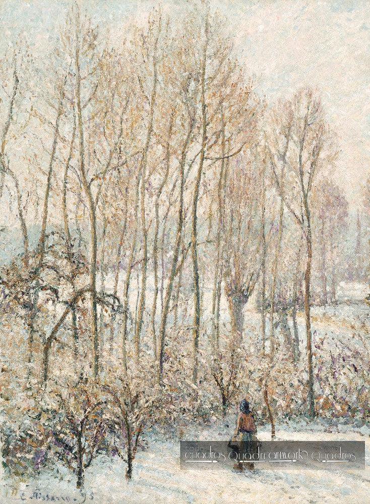 La lumière du soleil du matin sur la neige, Pissarro