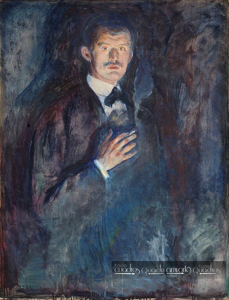 Autoportrait avec cigarette, Munch