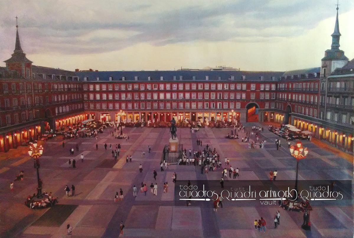 La Plaza Mayor de Madrid, Atardecer