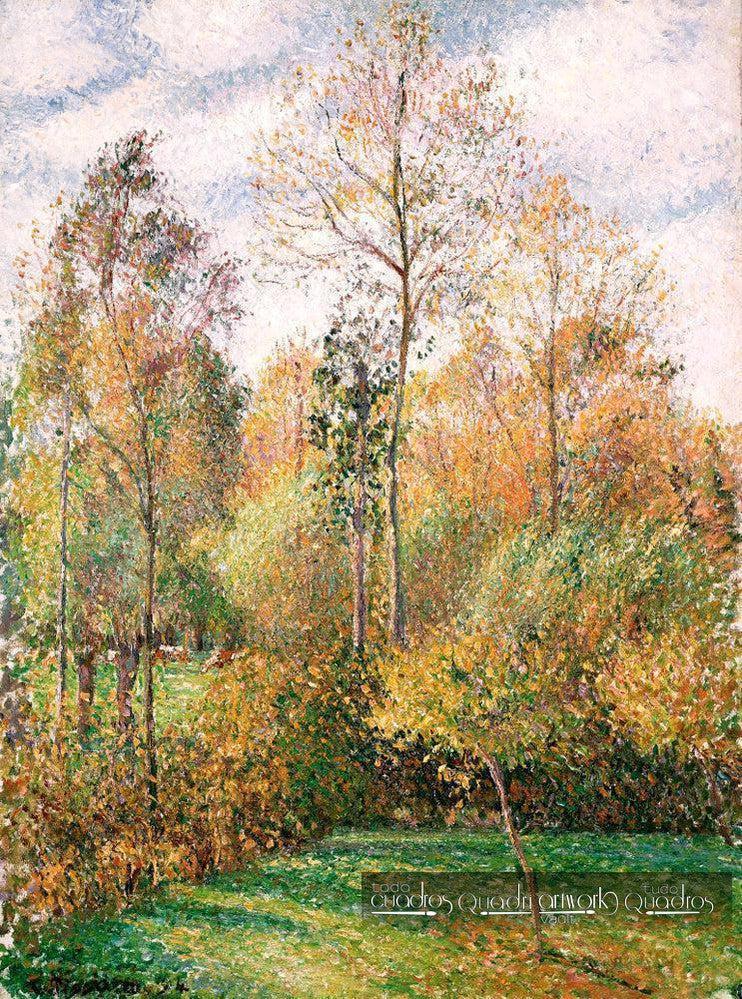 Automne, peupliers, Éragny. Pissarro