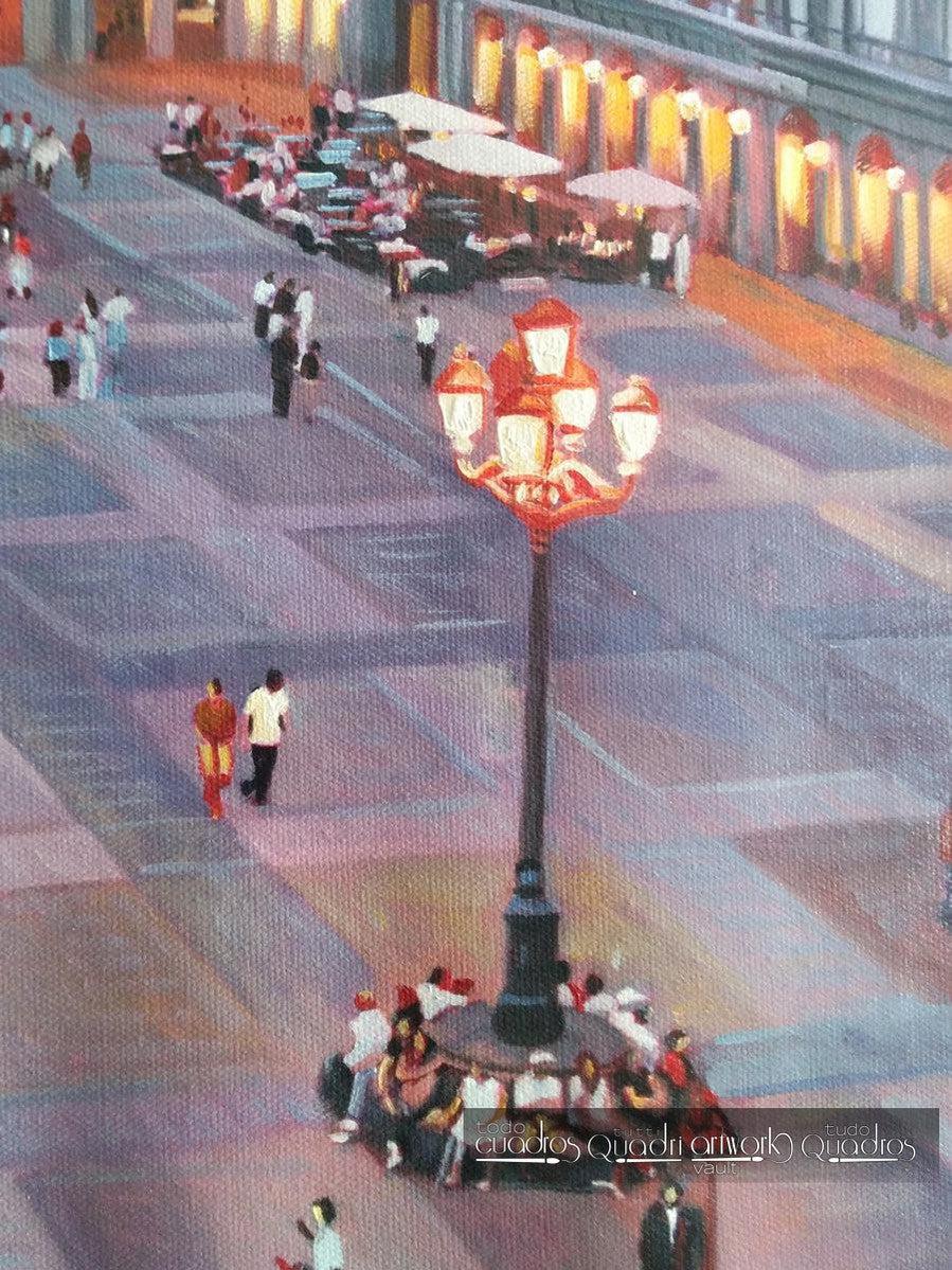 La Plaza Mayor de Madrid, Atardecer