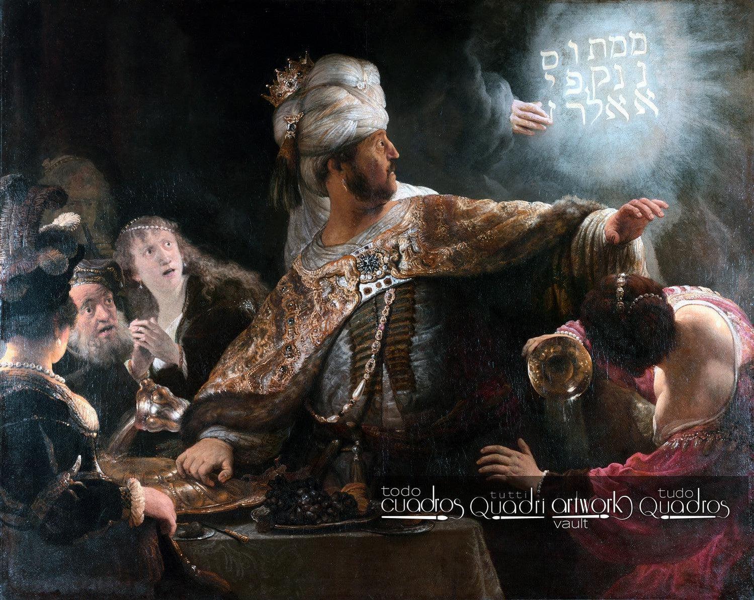 Le Festin de Balthazar, Rembrandt