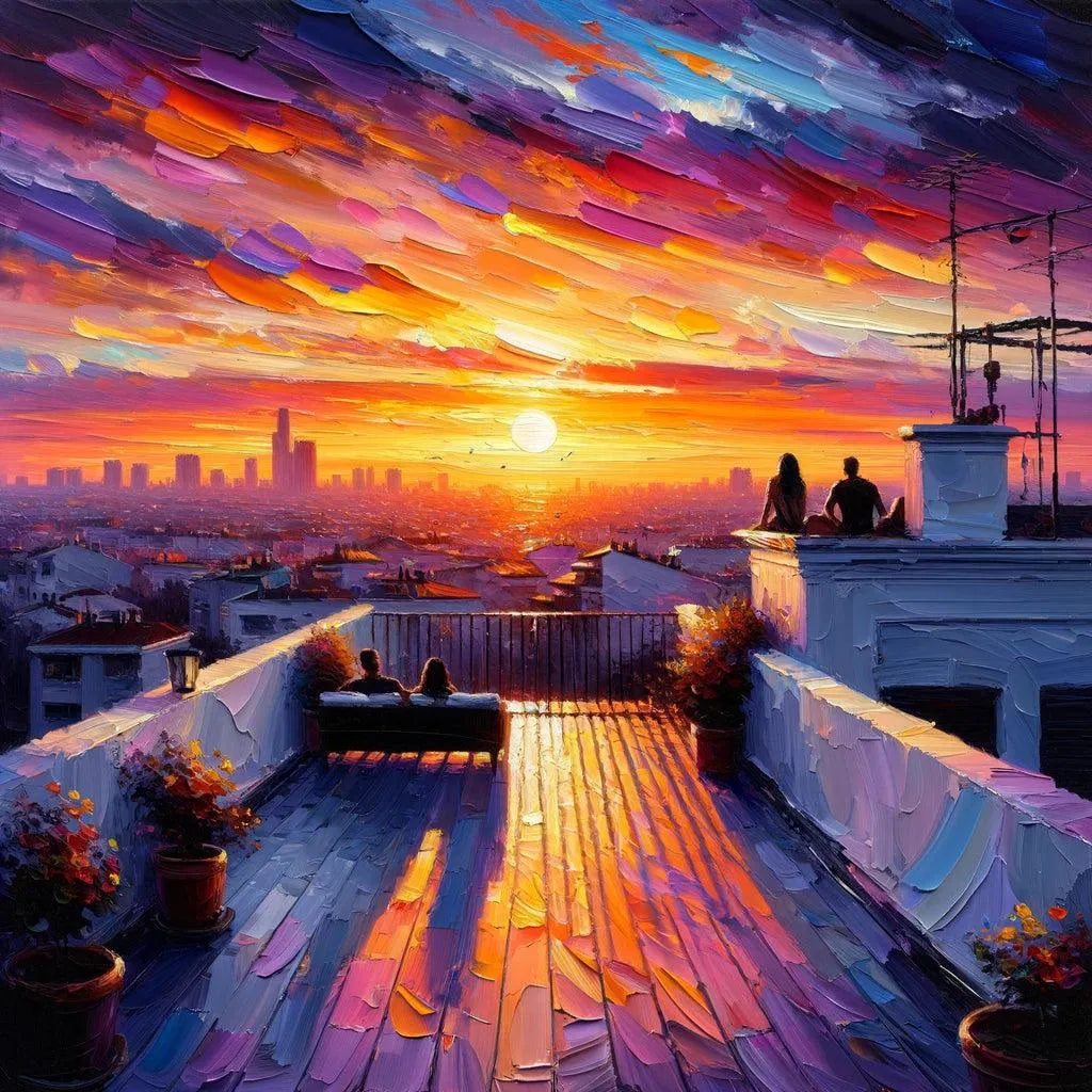 Coucher de soleil sur la métropole  