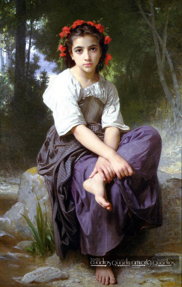 A la orilla del arroyo, Bouguereau