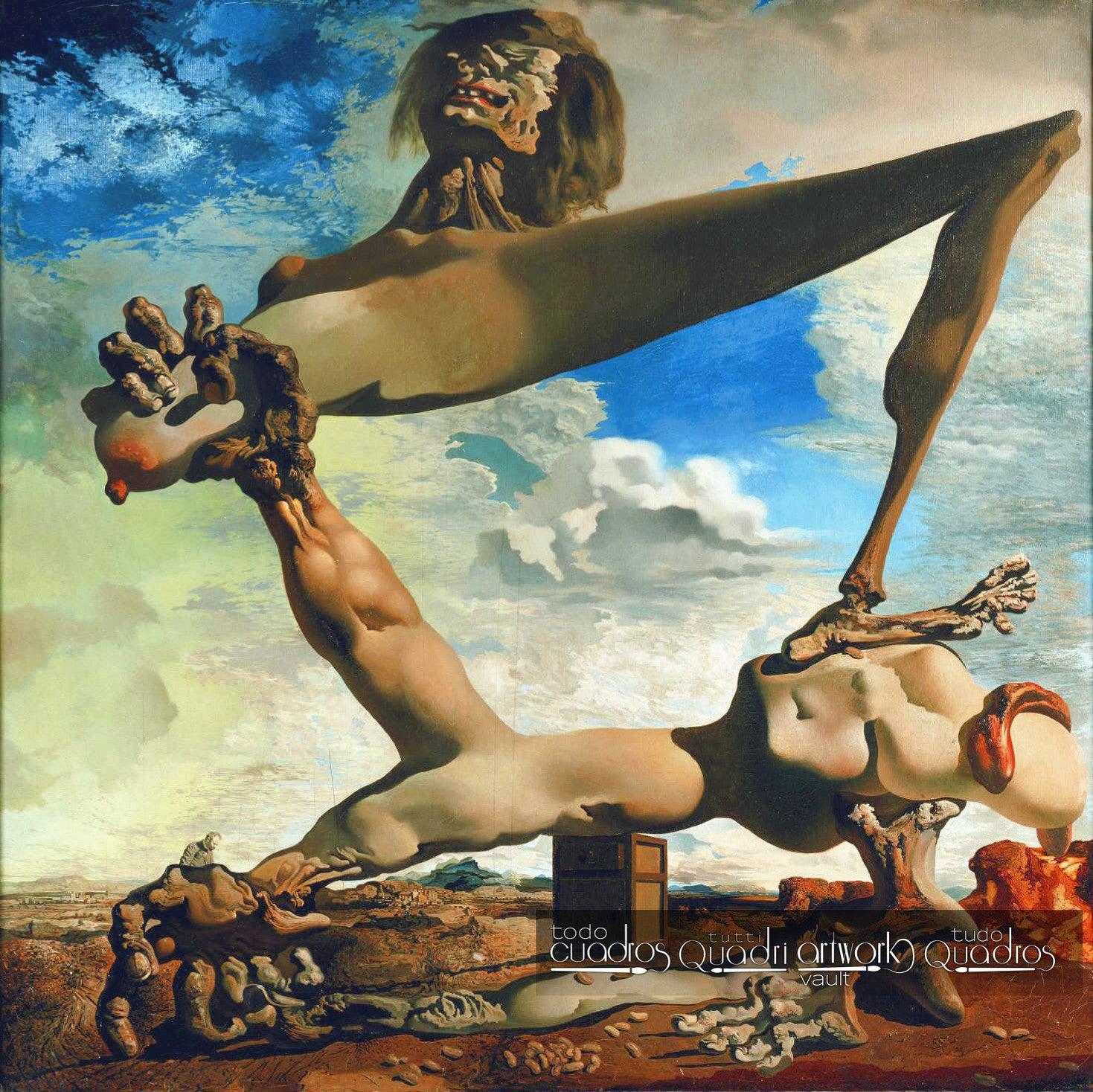 Construcción blanda con judías hervidas, Dalí